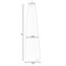 Uniquewise 8 Inch Contemporary Ceramic Cone Shape Table Vase Modern Pastel Colored Flower Holder, Pink QI004359.RD - alternate 7